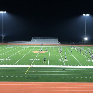 Wayland wins first home game at new football field