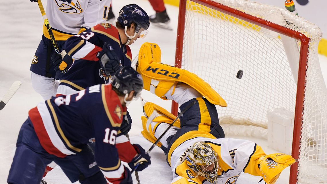 Driedger, Panthers bounce back to beat Predators 2-0