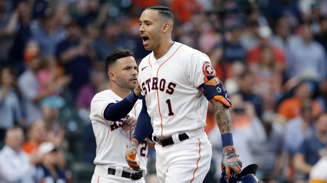 Astros remain hot in home opener with 6-2 win over Athletics