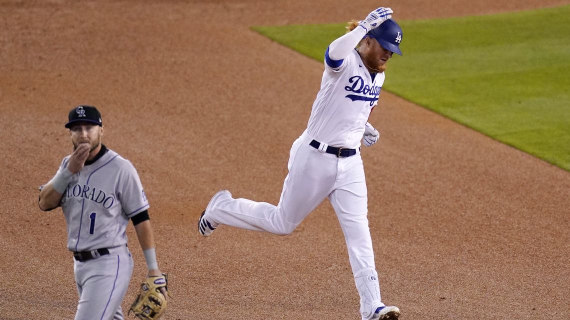 Turner powers Dodgers past Rockies 4-2 for 5th straight win