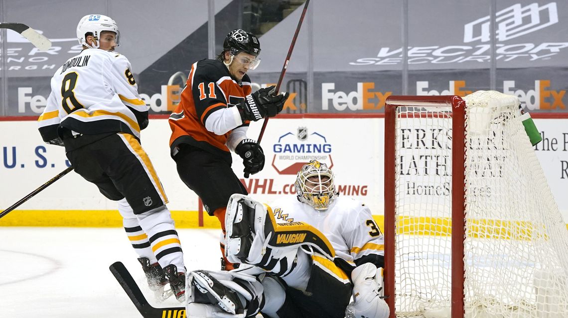 Giroux, Couturier score in shootout as Flyers edge Pens