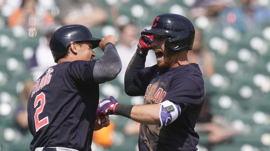 Indians beat Tigers 9-3, overcome Baddoo 1st-pitch home run