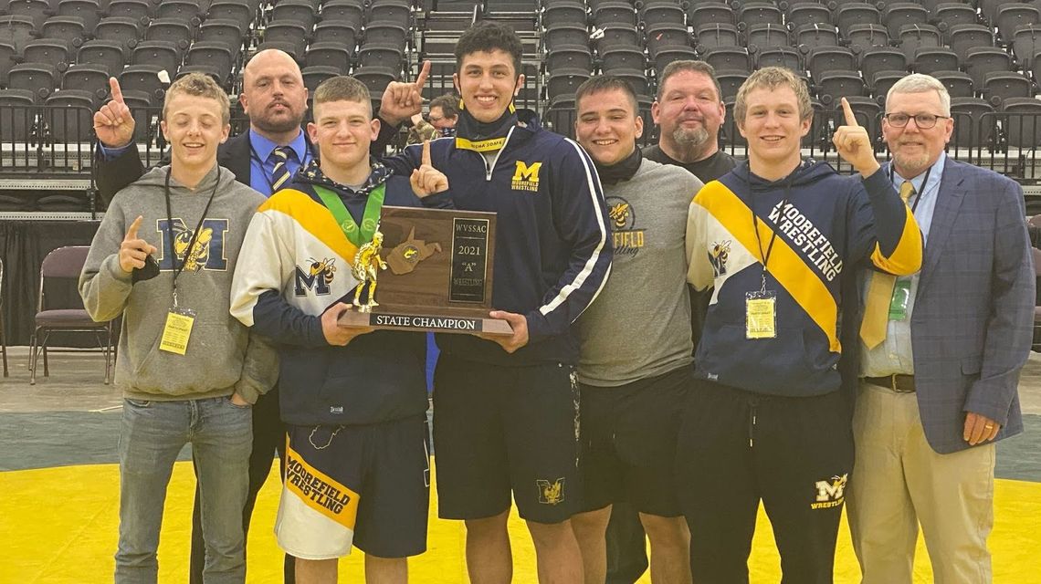Moorefield wrestling wins first Class A state title on shoulders of Van Meter family