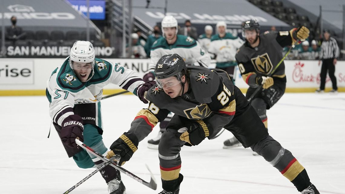 Golden Knights rout Ducks 5-1 for team-best 9th straight win