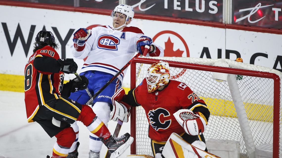 Johnny Gaudreau scores twice, Flames beat Canadiens 5-2