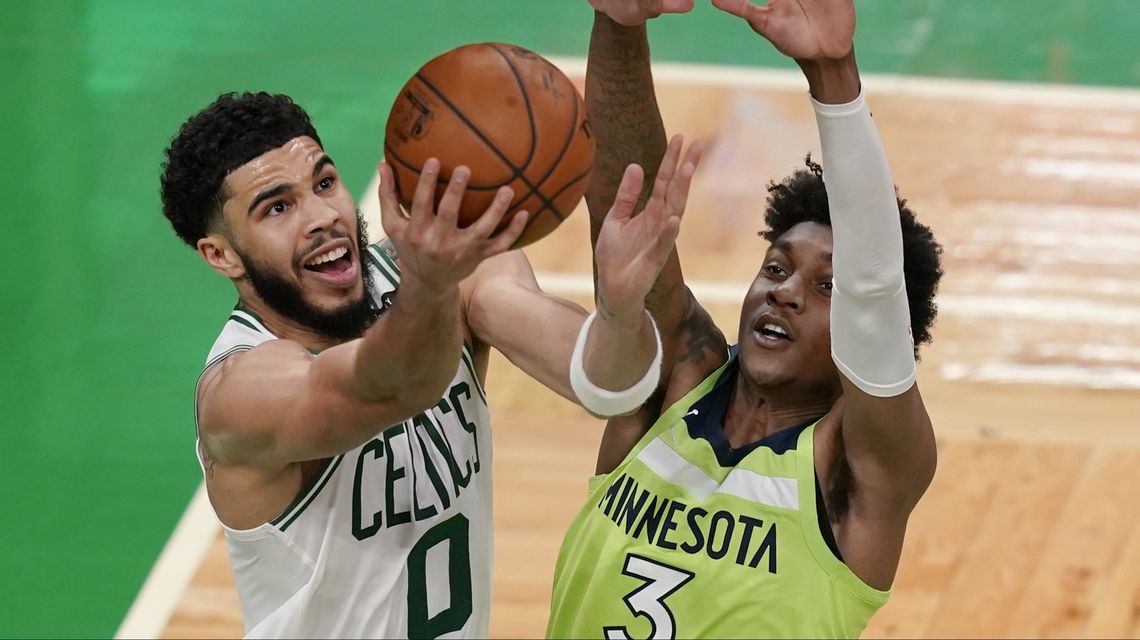 Tatum’s career-high 53 help Celtics top T-Wolves 145-136