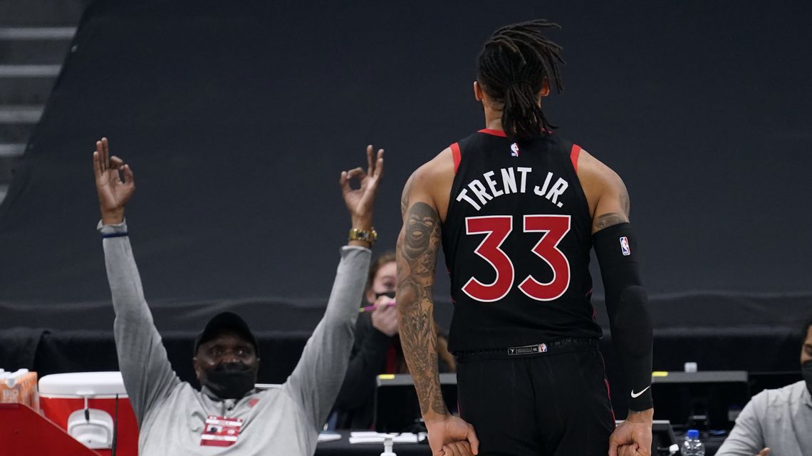 Trent’s 3-pointer beats buzzer as Raptors rally past Wizards