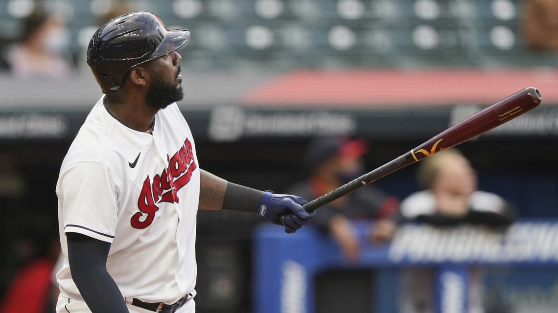 Reyes homers twice, Plesac strong as Indians beat Tigers