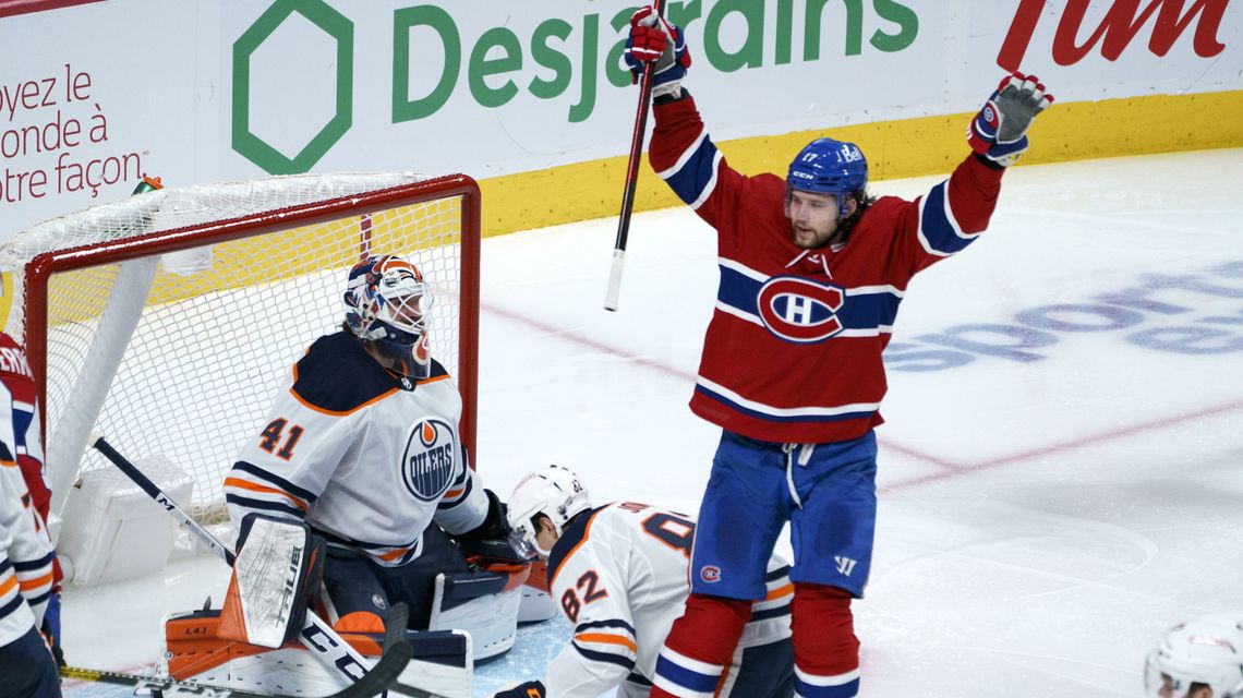 Staal scores OT winner in debut; Canadiens top Oilers 3-2
