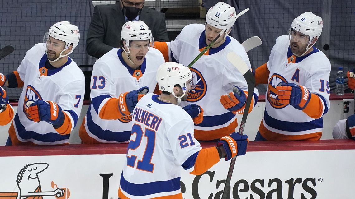 Palmieri’s OT winner lifts Isles by Penguins 4-3 in Game 1