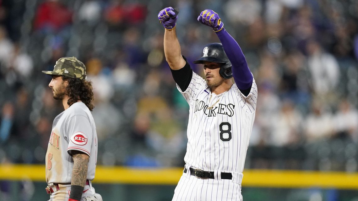 Hampson homers, triples as Rockies beat Reds 9-6
