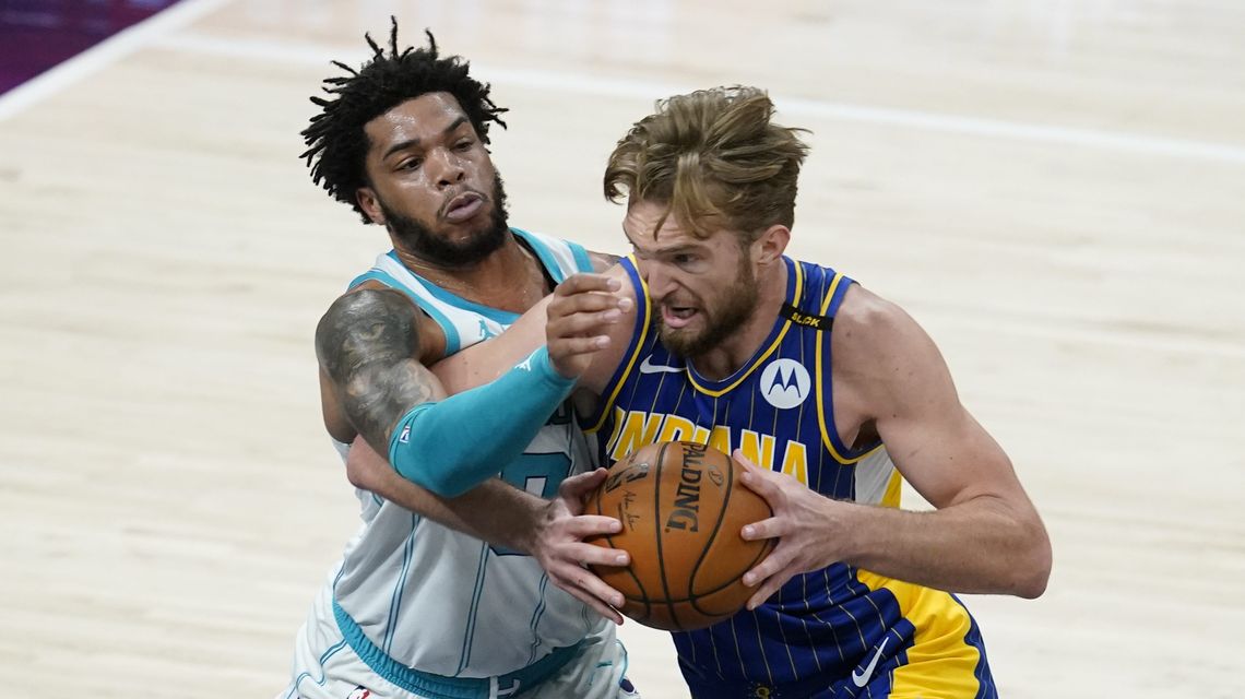 Sabonis leads Pacers past Hornets 144-117 in play-in round