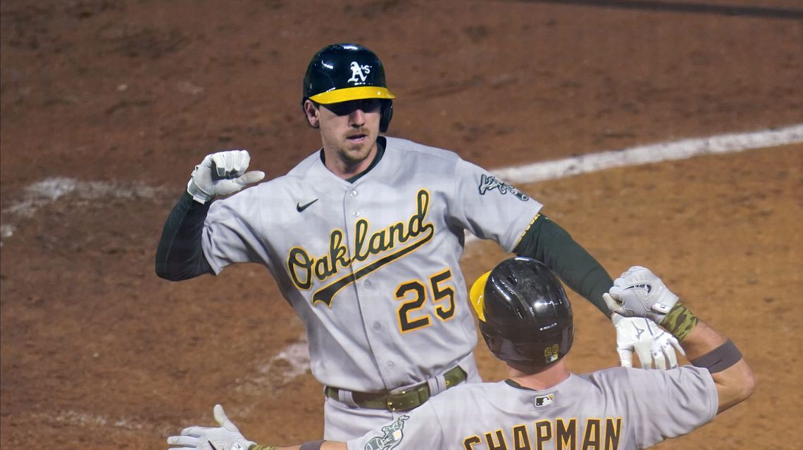 A’s hit four homers to back Montas, beat Twins 6-1