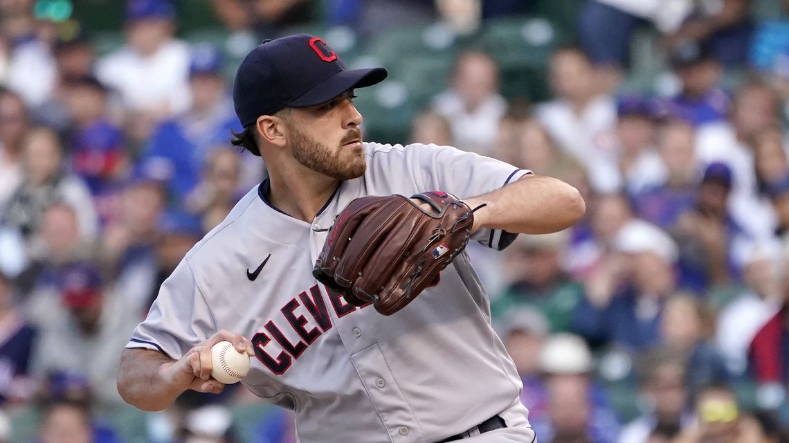 Indians RHP Aaron Civale exits with finger injury