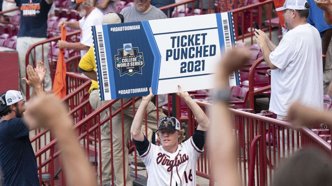 Virginia staves off elimination for 6th time to reach CWS