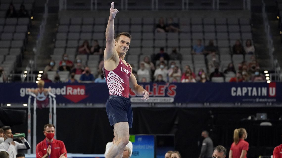 Malone wins first US gymnastics title, with Tokyo in sight