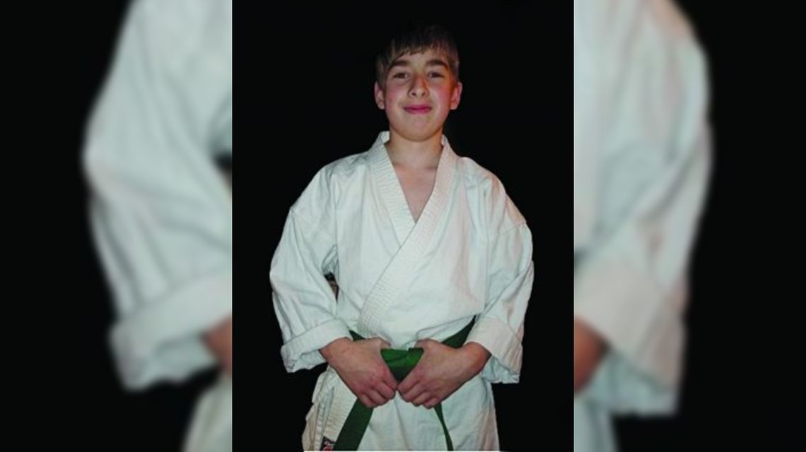 Nazaruk, 13, aspires to earn his black belt