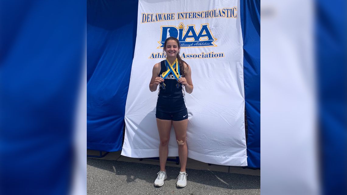Wilmington Friends’ Margo Gramiak has medal-winning season after over a year off the track