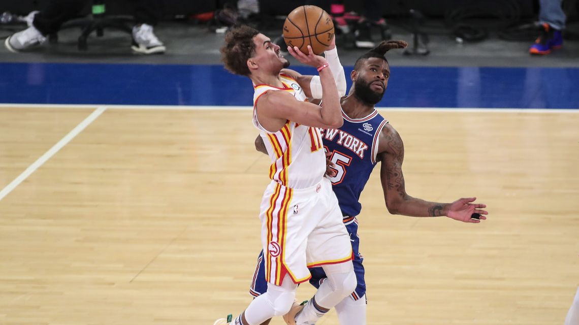 Young scores 36 points, Hawks finish off Knicks in Game 5
