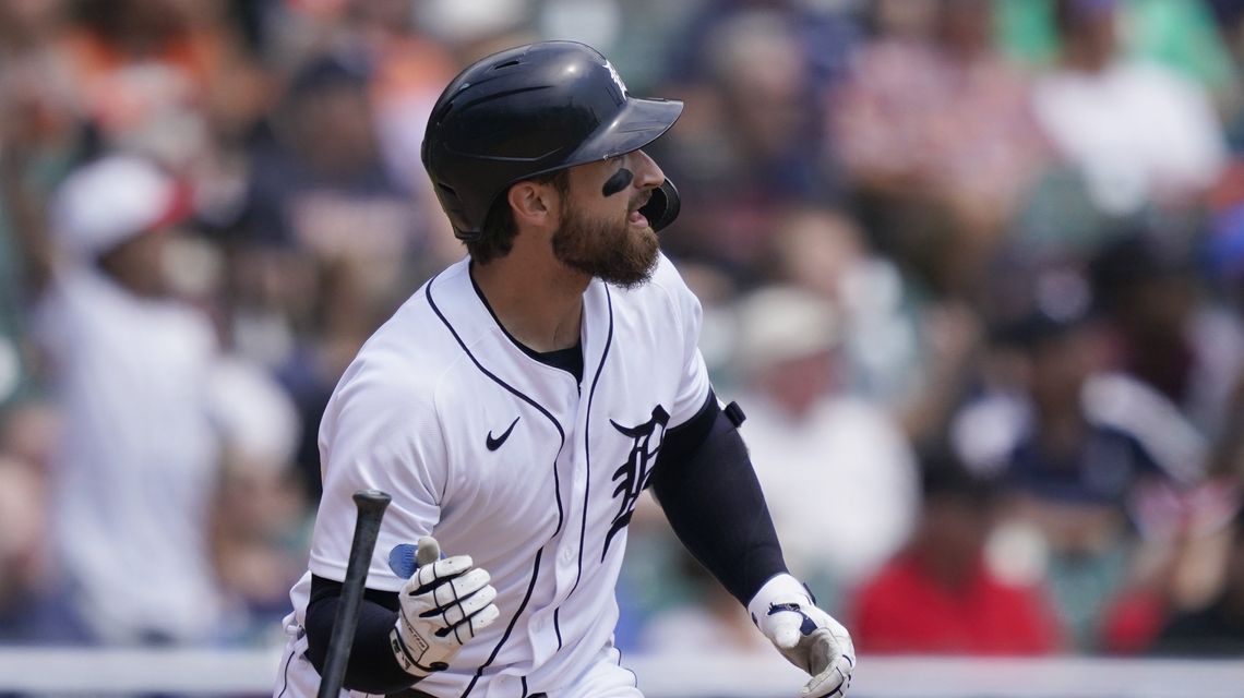 Haase, Tigers win 7th straight, finish sweep of Rangers