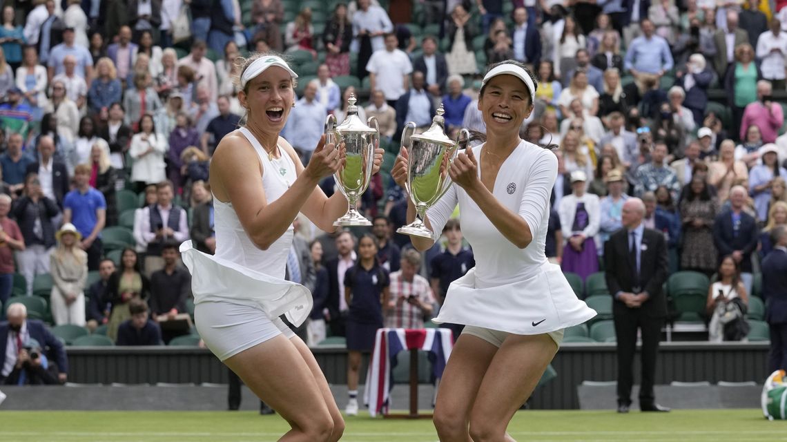 Hsieh, Mertens rally to win women’s doubles at Wimbledon