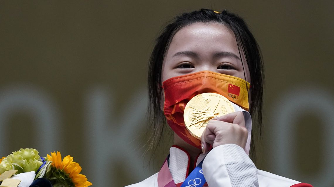 China’s Yang takes first gold at uneasy Tokyo Olympics