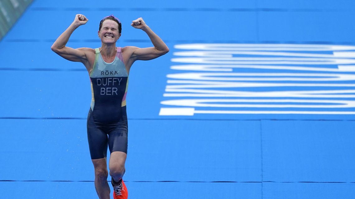 Duffy earns Bermuda’s first gold with triathlon victory