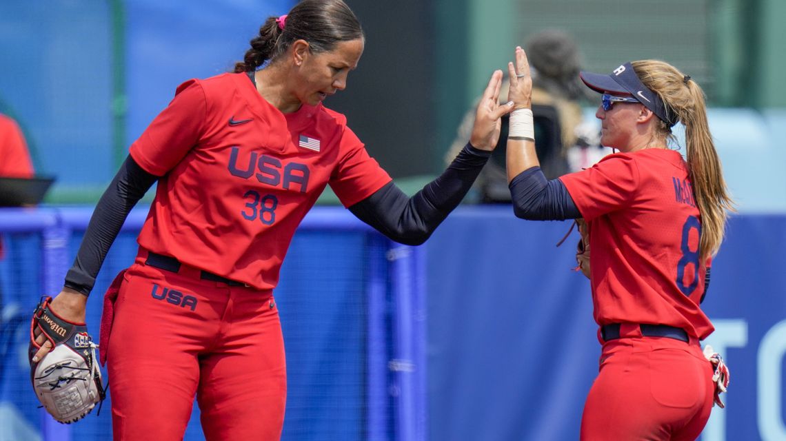 Osterman strikes out 9, US tops Italy 2-0 in softball opener