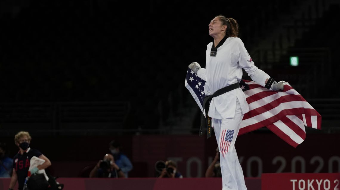 Zolotic earns US its first gold in women’s taekwondo