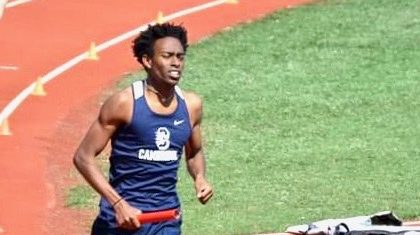 Caelan Jones left Cambridge HS with a trail blazing with his track accomplishments
