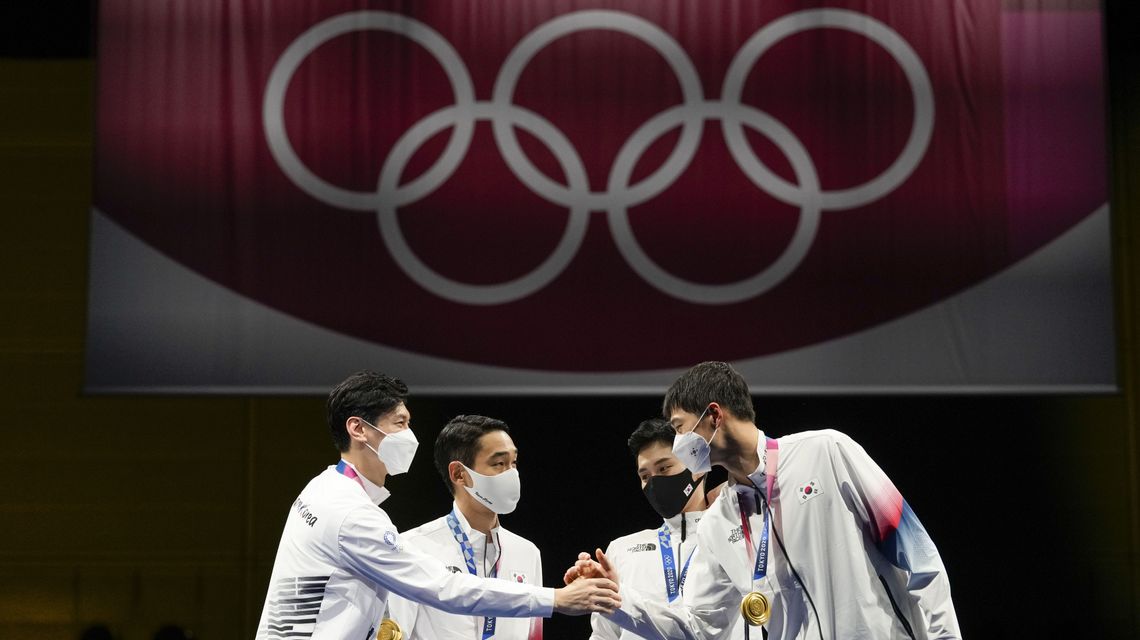 Tough training pays off for South Korea with fencing gold