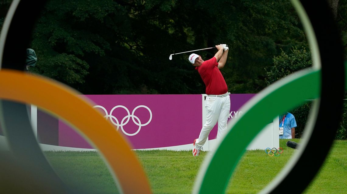 Austrian-born, American-raised, Straka leads Olympic golf