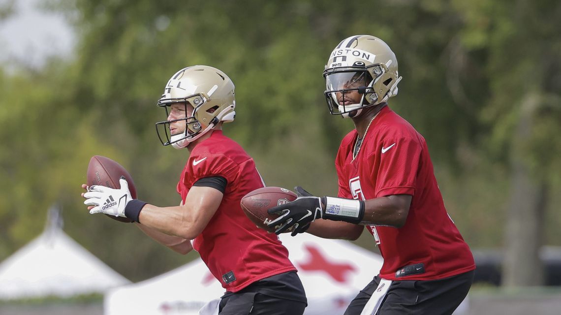 Saints arms race: Winston vs Hill in bid to succeed Brees