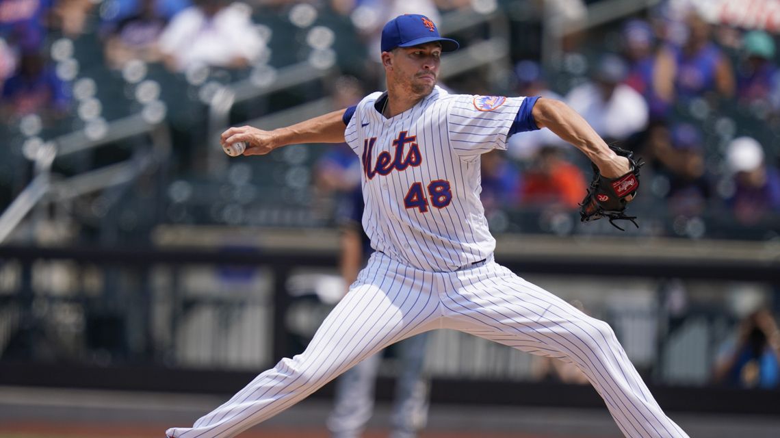 Mets’ deGrom has arm inflammation, out at least 2 more weeks