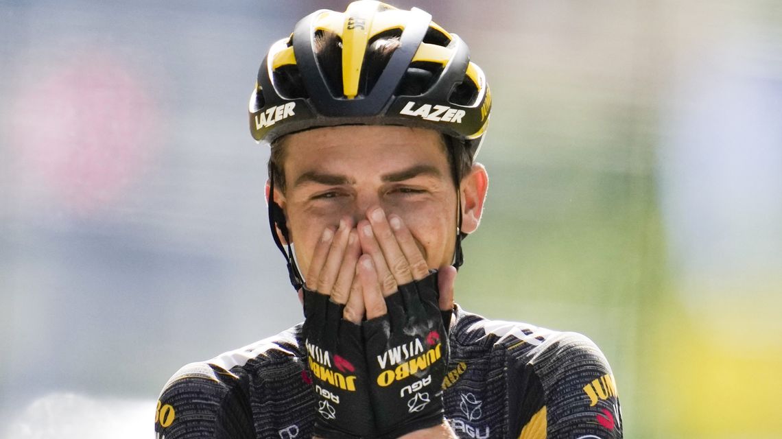 American Sepp Kuss wins Tour de France’s grueling 15th stage