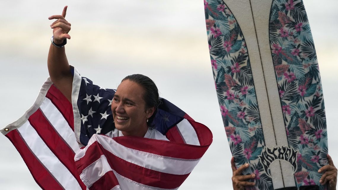 Native Hawaiians ‘reclaim’ surfing with Moore’s Olympic gold