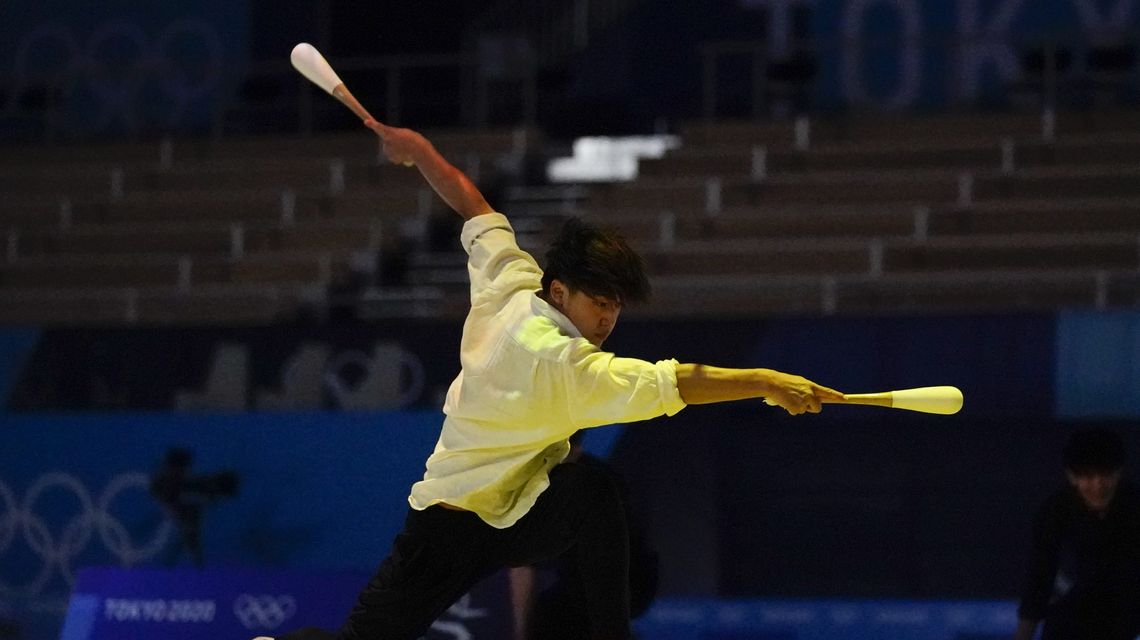 Left out of Olympics, men’s rhythmic gymnasts loved in Japan