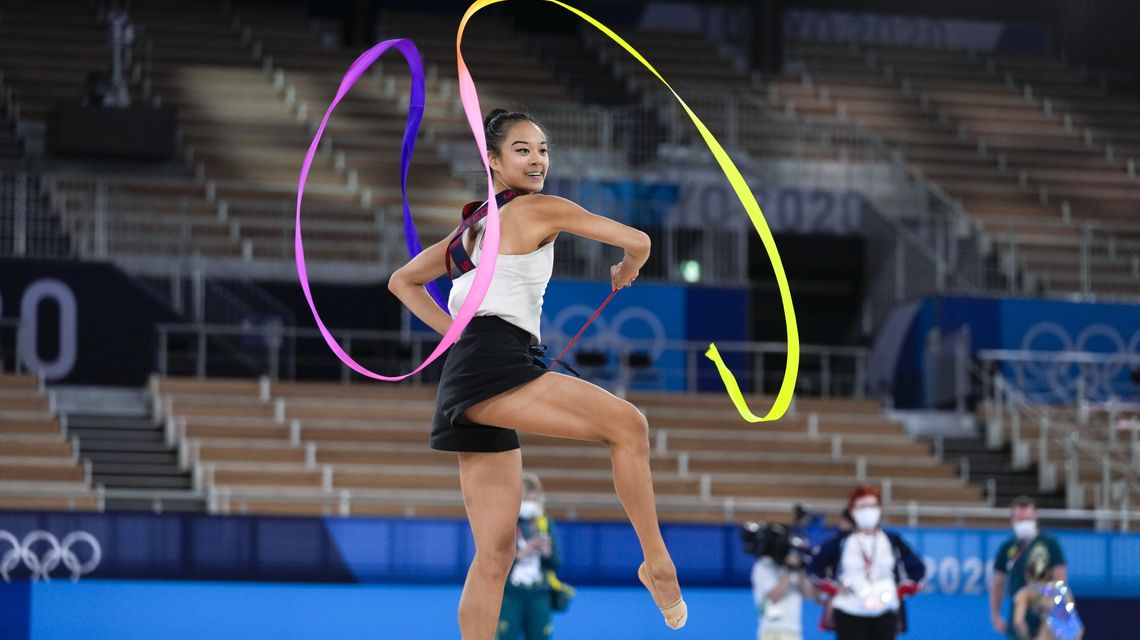 Long dominated by Russia, rhythmic gymnastics rising in US