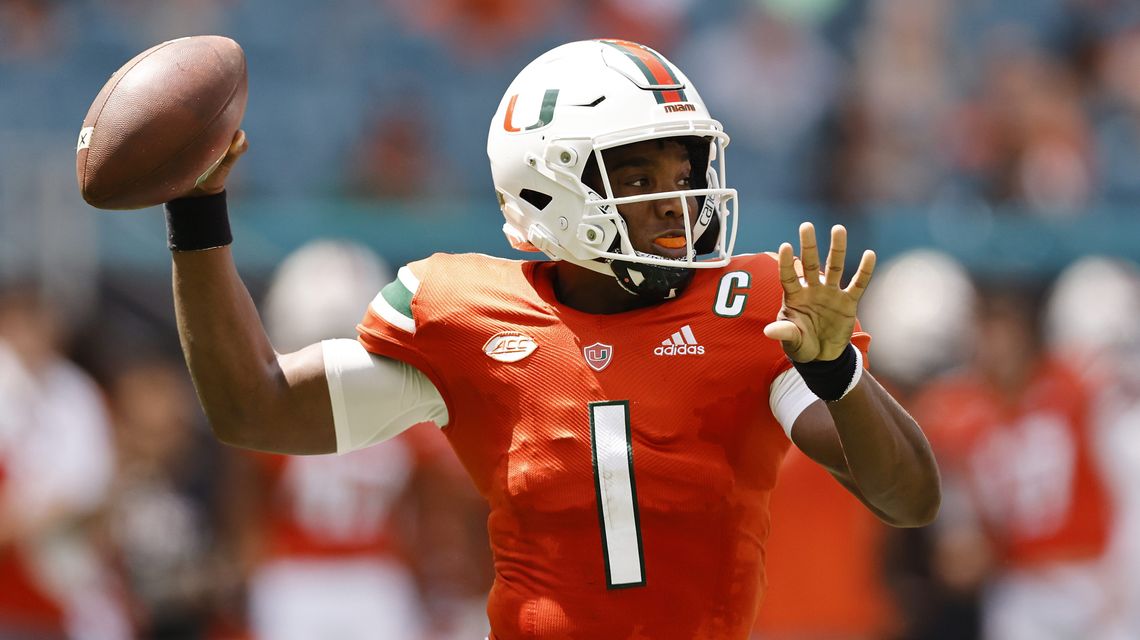 D’Eriq King’s injured shoulder means Miami will play new QBs