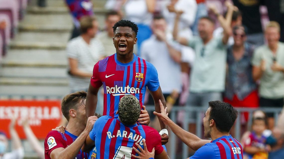 Fati scores in his triumphant return for Barcelona