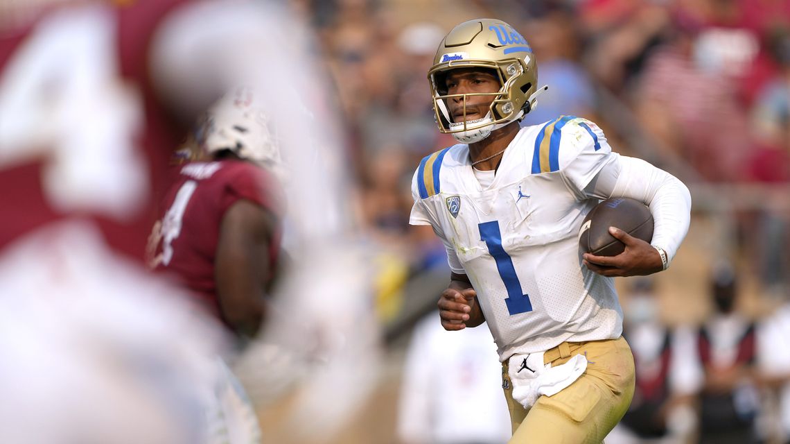 Thompson-Robinson leads No. 24 UCLA past Stanford 35-24