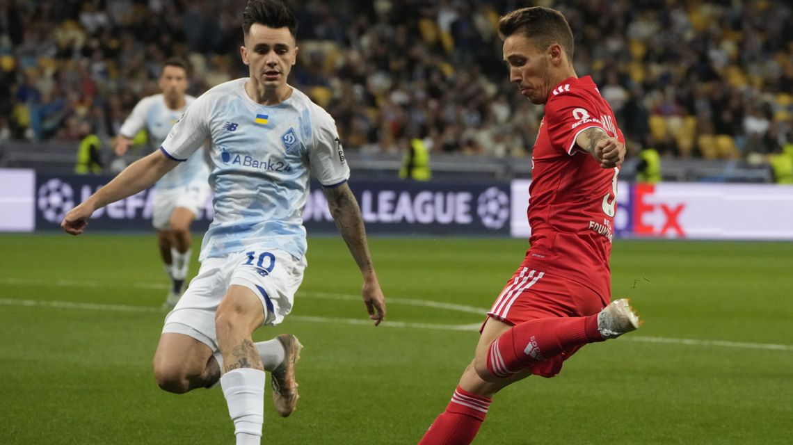 Benfica held to 0-0 draw at Dynamo Kyiv in Champions League