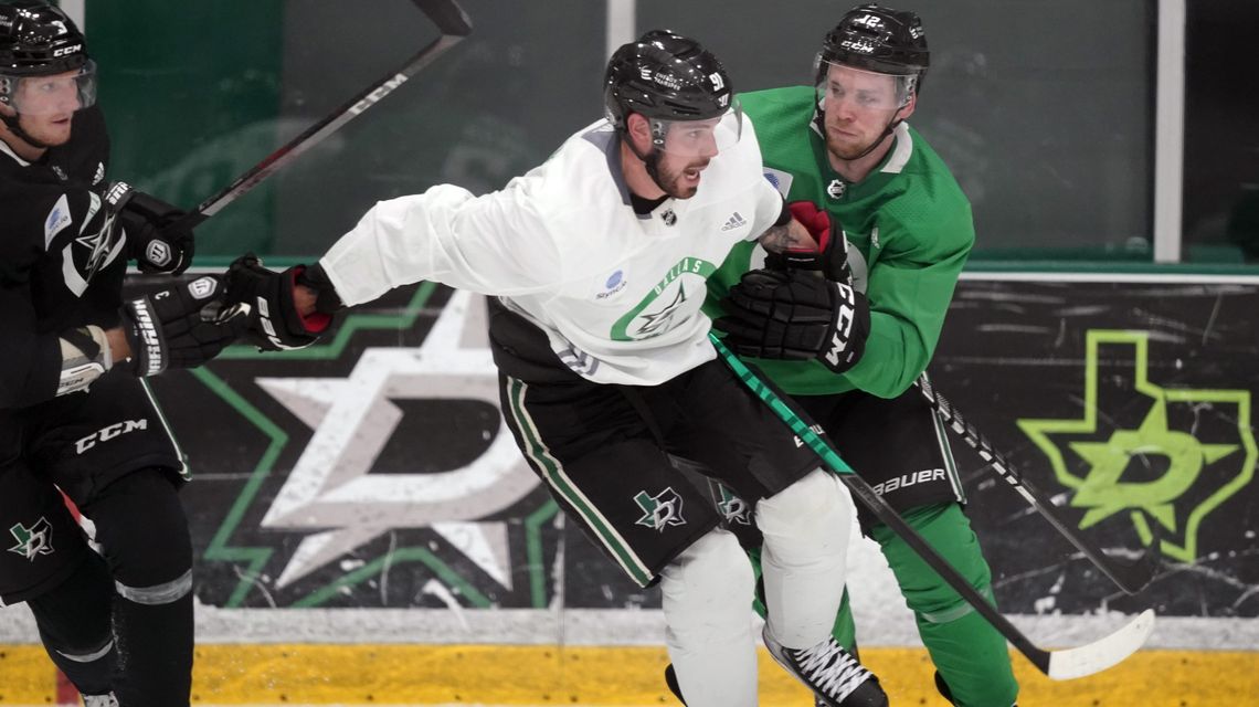 Seguin, Bishop among recovering Stars back on ice in camp