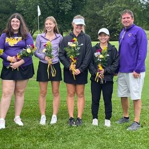 The seniors of the Bay City Central Golf Team shine on their senior day at Bay County Golf Course