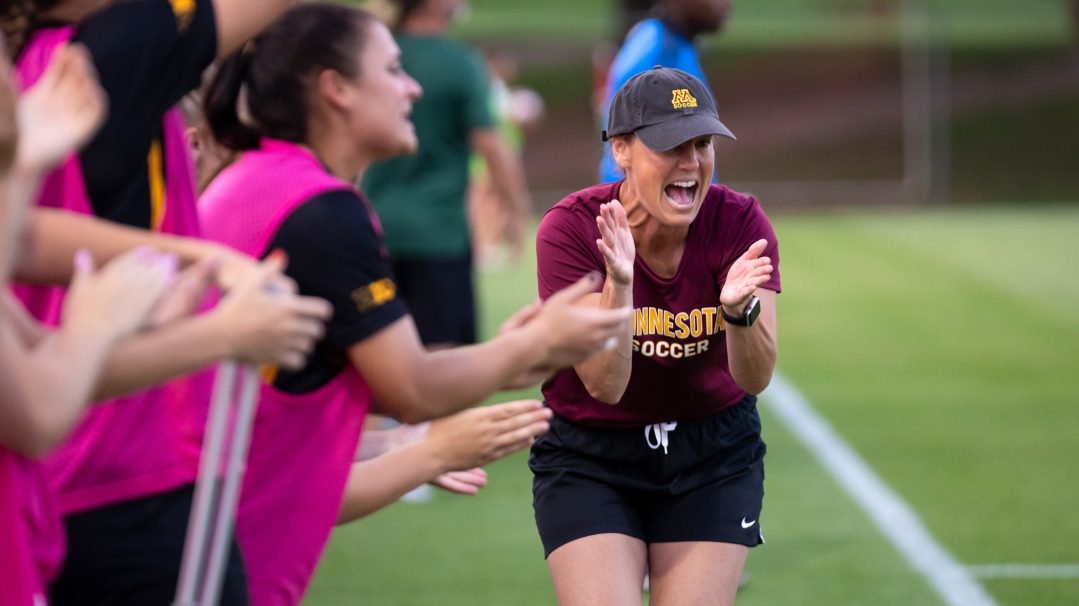 University of Minnesota’s head women’s soccer coach earns first Big Ten win