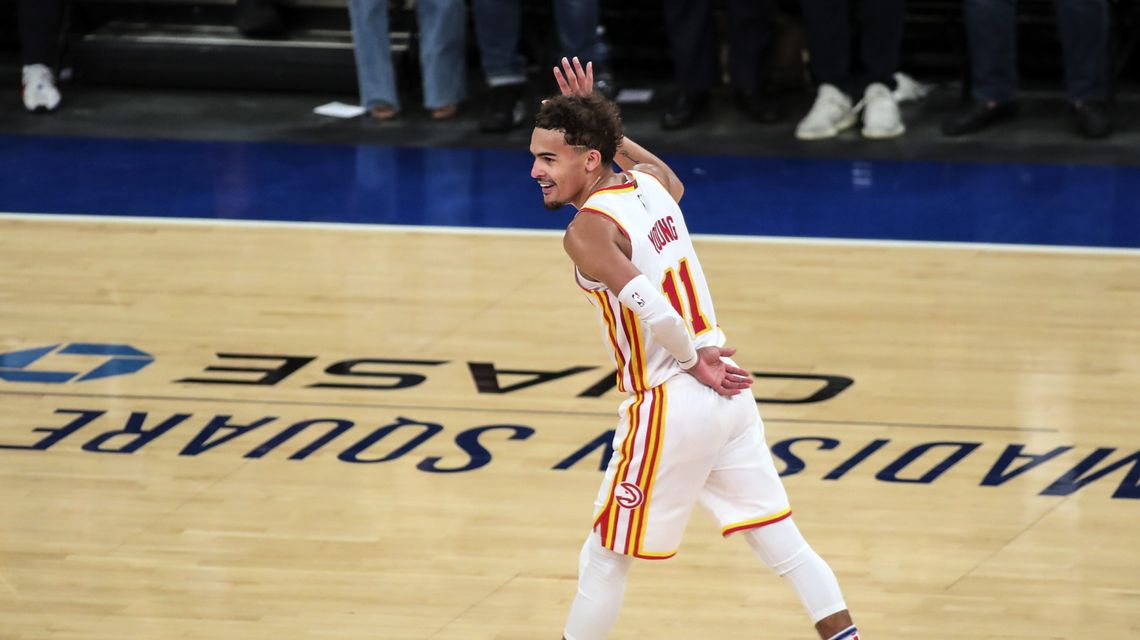 Trae Young back at MSG — this time playing a wrestling heel