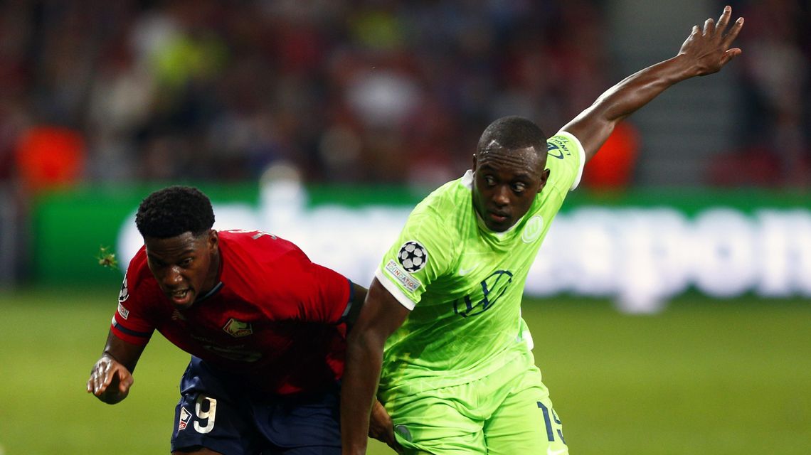 Lille draws 0-0 at home to 10-man Wolfsburg in CL opener