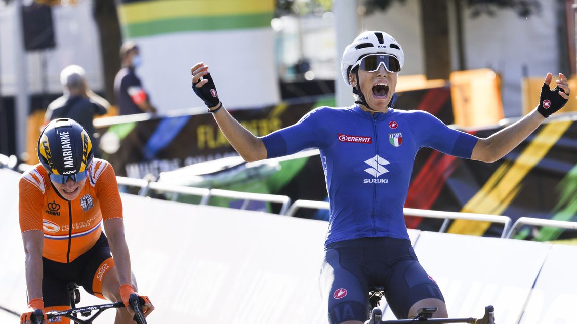 Italian rider Elisa Balsamo claims world championship title