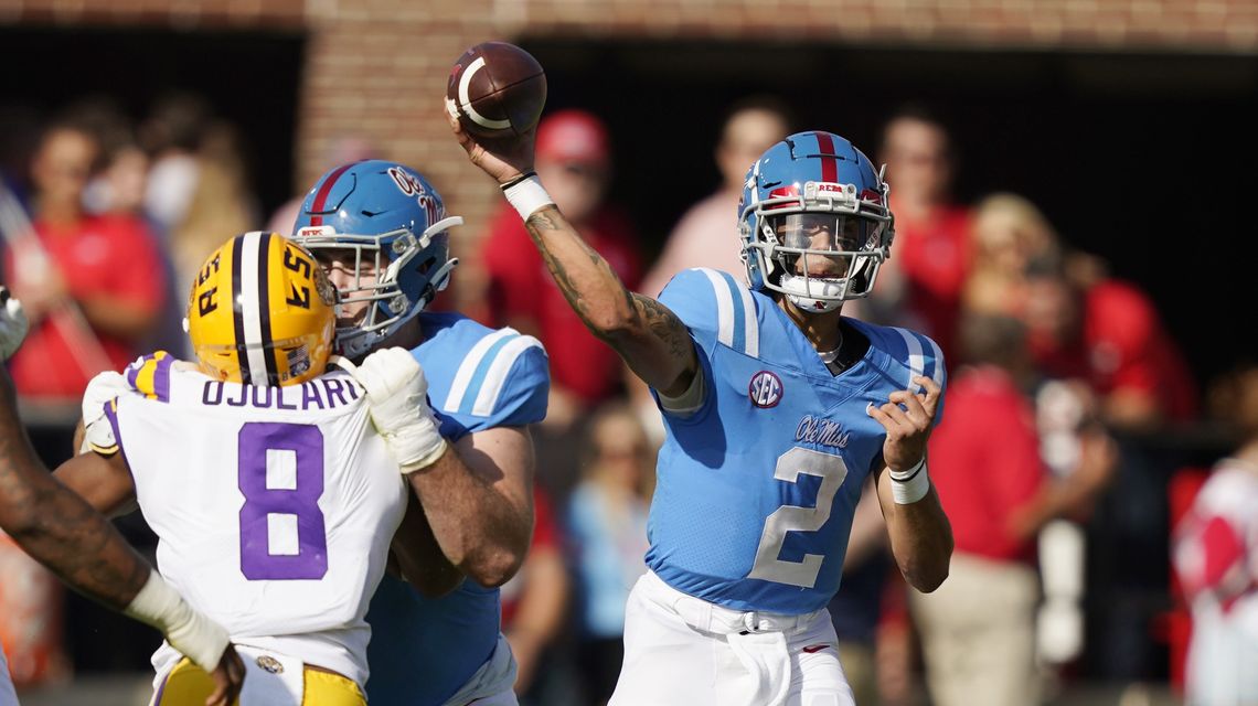 Corral leads No. 12 Mississippi over Orgeron, LSU 31-17