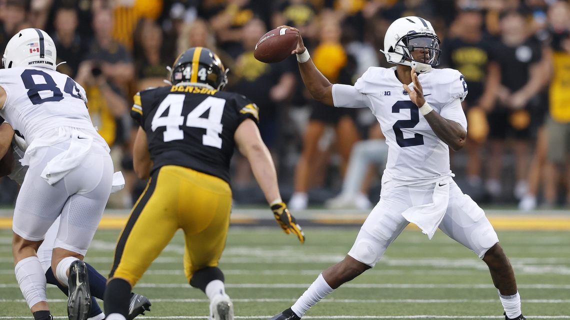No. 7 Penn State hoping to get backup QB Roberson going